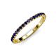 4 - Lara 2.00 mm Blue Sapphire Eternity Band 