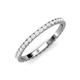4 - Lara 2.00 mm White Sapphire Eternity Band 