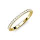 4 - Lara 2.00 mm White Sapphire Eternity Band 