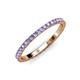 4 - Lara 2.00 mm Tanzanite Eternity Band 