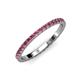 4 - Lara 2.00 mm Pink Tourmaline Eternity Band 
