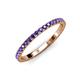 4 - Lara 2.00 mm Iolite Eternity Band 