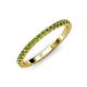 4 - Lara 2.00 mm Peridot Eternity Band 
