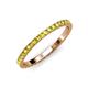 4 - Lara 2.00 mm Yellow Diamond Eternity Band 