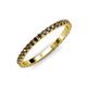 4 - Lara 2.00 mm Smoky Quartz Eternity Band 