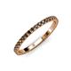 4 - Lara 2.00 mm Smoky Quartz Eternity Band 