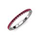 4 - Lara 2.00 mm Ruby Eternity Band 
