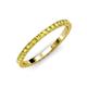4 - Lara 2.00 mm Yellow Sapphire Eternity Band 