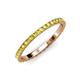 4 - Lara 2.00 mm Yellow Sapphire Eternity Band 
