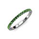 4 - Lara 2.00 mm Green Garnet Eternity Band 