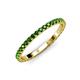 4 - Lara 2.00 mm Green Garnet Eternity Band 