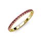 4 - Lara 2.00 mm Pink Tourmaline Eternity Band 