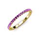 4 - Lara 2.00 mm Amethyst Eternity Band 