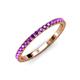 4 - Lara 2.00 mm Amethyst Eternity Band 
