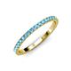 4 - Lara 2.00 mm Blue Topaz Eternity Band 