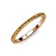 4 - Lara 2.00 mm Citrine Eternity Band 