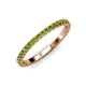 4 - Lara 2.00 mm Peridot Eternity Band 