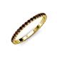 4 - Lara 2.00 mm Red Garnet Eternity Band 