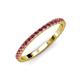 4 - Lara 2.00 mm Rhodolite Garnet Eternity Band 