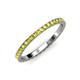 4 - Lara 2.00 mm Yellow Diamond Eternity Band 