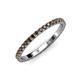 4 - Lara 2.00 mm Smoky Quartz Eternity Band 