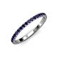 4 - Lara 2.00 mm Blue Sapphire Eternity Band 