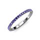 4 - Lara 2.00 mm Iolite Eternity Band 