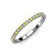 4 - Lara 2.00 mm Yellow Sapphire and Diamond Eternity Band 