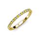 4 - Lara 2.00 mm Yellow and White Diamond Eternity Band 