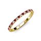 4 - Lara 2.00 mm Ruby and Diamond Eternity Band 