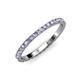 4 - Lara 2.00 mm Tanzanite and Diamond Eternity Band 
