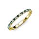4 - Lara 2.00 mm Blue and White Diamond Eternity Band 