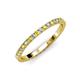 4 - Lara 2.00 mm Yellow Sapphire and Lab Grown Diamond Eternity Band 