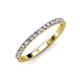 4 - Lara 2.00 mm Tanzanite and Lab Grown Diamond Eternity Band 