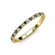 4 - Lara 2.00 mm Black Diamond and Lab Grown Diamond Eternity Band 