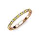 4 - Lara 2.00 mm Yellow Diamond and Lab Grown Diamond Eternity Band 