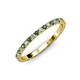 4 - Lara 2.00 mm Lab Created Alexandrite and Lab Grown Diamond Eternity Band 