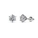 1 - Kenna Natural Round Diamond Six Prongs Martini Solitaire Stud Earrings 