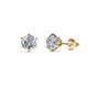 1 - Kenna Natural Round Diamond Six Prongs Martini Solitaire Stud Earrings 