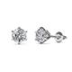 1 - Kenna Natural Round Diamond Six Prongs Martini Solitaire Stud Earrings 