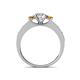 4 - Valene Diamond and Citrine Three Stone Engagement Ring 