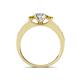 4 - Valene Diamond and Citrine Three Stone Engagement Ring 