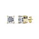 1 - Zoey Princess Cut Diamond (3.1mm) Solitaire Stud Earrings 