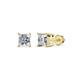 1 - Zoey Princess Cut Diamond  1/2 ctw (SI2/HI) Four Prongs Solitaire Stud Earrings 