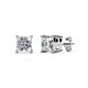 1 - Zoey Princess Cut Diamond (3.6mm) Solitaire Stud Earrings 