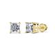 1 - Zoey Princess Cut Diamond  3/4 ctw (SI2/HI) Four Prongs Solitaire Stud Earrings 