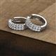 3 - Candice 2.10 mm Diamond Double Row Hoop Earrings 