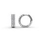 1 - Candice 2.10 mm Lab Grown Diamond Double Row Hoop Earrings 