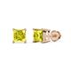 1 - Zoey Yellow Diamond (4mm) Solitaire Stud Earrings 