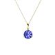 1 - Sheryl 5.00 mm Tanzanite Solitaire Pendant 